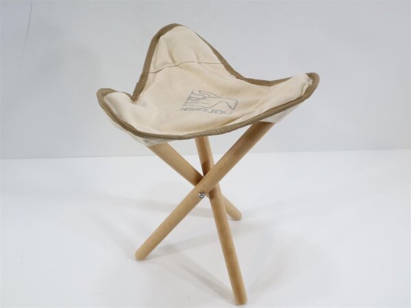 Nordisk Rebild Wooden Campinghocker, Baumwolle Campingstuhl Reisestuhl