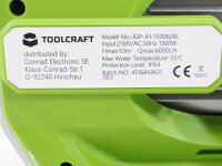 Toolcraft TO-8992899 Automatik Gartenpumpe Gartenfilterpumpe 6000l/h 53m grün grau