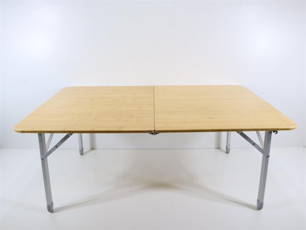 Outwell Custer Campingtisch, Bambus, 120x70x49/70cm