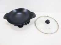 DOMO DO8708W Elektro-Wok Schwarz 5L 2200W