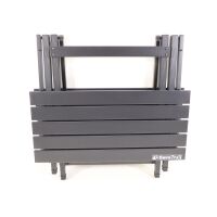 Eurotrail Epinal Alu-Klapptisch, aluminium, schwarz, Large Campingtisch