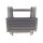 Eurotrail Epinal Alu-Klapptisch, aluminium, schwarz, Large Campingtisch
