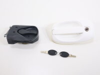 FAP 1122 Türschloss SMART M1, FF-System HSC, inkl. Schlüssel & Zylinder, komplett, weiß-schwarz