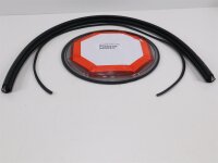 Polyplastic Bullauge, starre Scheibe, grau, Ø362mm