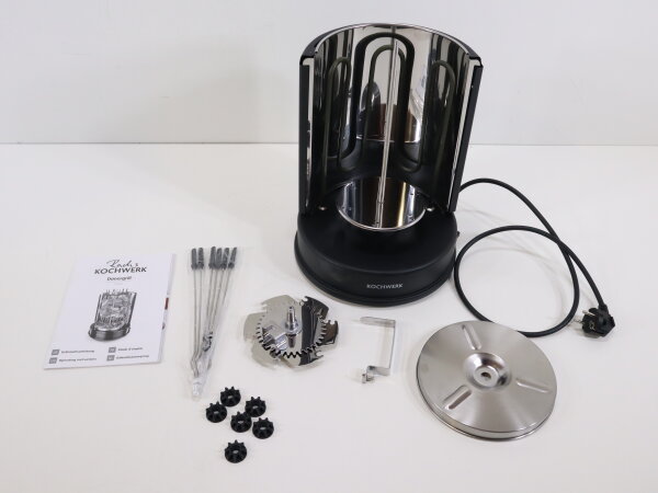 Rachs-KOCHWERK Dönergrill 1400W schwarz 6 Spiesse