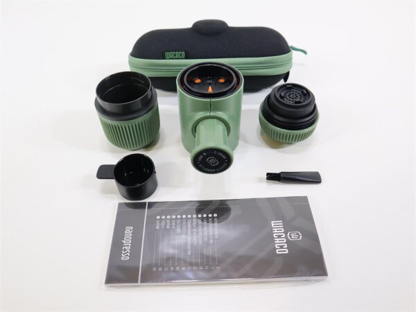 Wacaco Nanopresso Elements Espressomaschine, moss grün Camping Outdoor