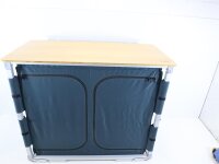 Camp4 Bamboo Quick High Campingküche Reiseküche Campingschrank 100x49x82cm anthrazit