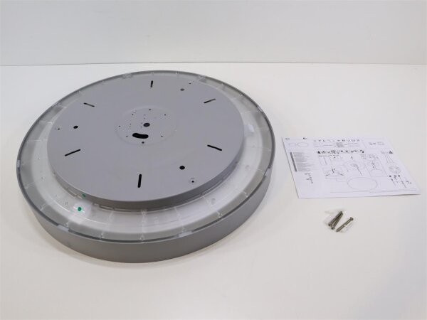 SLV MEDO 60 Decken- und Wandaufbauleuchte, Ø 60cm, rund, 39W, 2700/3000/4000K, dimmbar Phasenabschnitt, IP50, grau (1007324)