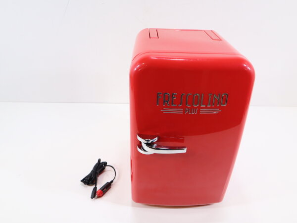 Trisa Frescolino Plus Stand-Mini-Kühlschrank Partykühler 17 Liter 12V Camping Wohnwagen rot
