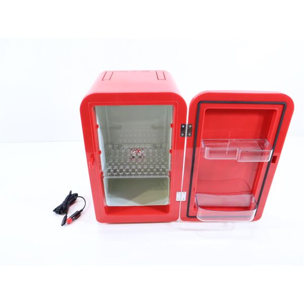 Trisa Frescolino Plus Stand-Mini-Kühlschrank Partykühler 17 Liter 12V Camping Wohnwagen rot