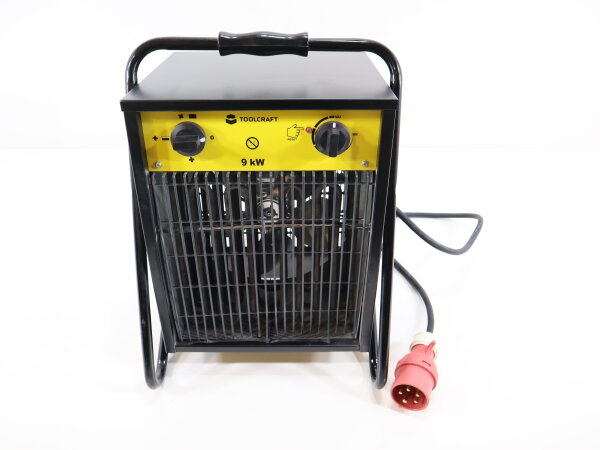 TOOLCRAFT Bauheizer 9000 W Schwarz/Gelb Heizlüfter