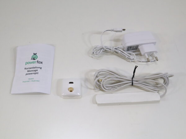 Powerfox PA201902 Energiekosten-Messgerät-Modul WLAN-Stromzählerausleser App-Steuerung weiß