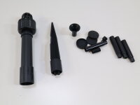 Esotec Rimini Plus 101709 Solar Pumpen Set Springbrunnen Garten-Teichpumpe Akkuspeicher 175L/H 3,5W weiß