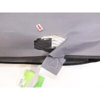 Bo-Camp Lewisham Teppich, 350x270cm, schwarz/weiß/rot Campingteppich