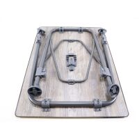 Brunner Linear Klapptisch, greywood, 80x60cm Campingtisch