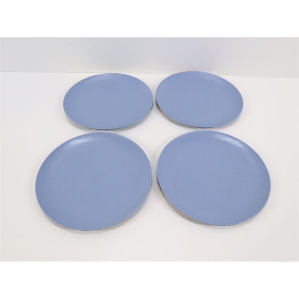 Koziol Club Organic Teller, Ø26cm, 4-teilig, blau