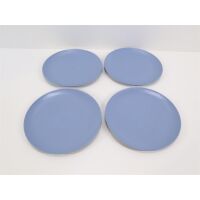 Koziol Club Organic Teller, Ø26cm, 4-teilig, blau