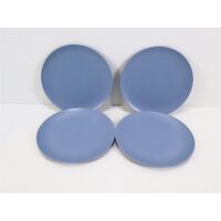 Koziol Club Organic Teller, Ø26cm, 4-teilig, blau