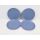 Koziol Club Organic Teller, Ø26cm, 4-teilig, blau