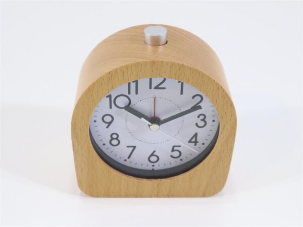 TFA Dostmann 60.1038.05 Quarz Wecker Buche Alarmzeit