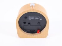 TFA Dostmann 60.1038.05 Quarz Wecker Buche Alarmzeit
