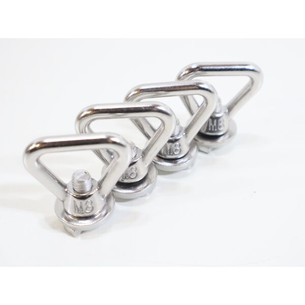 040 Parts Zurrösen Set für VW T5/T6 / Opel Crosscamp mit C-Profil auf Dach-Schienen