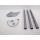 ALCO Garderobenständer 2802 8 Haken 40 cm x 172 mm Metall