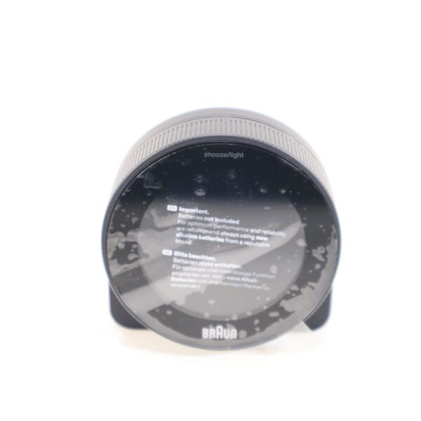 Braun BC24DCF Wecker Schwarz Alarmzeiten Timerzeit