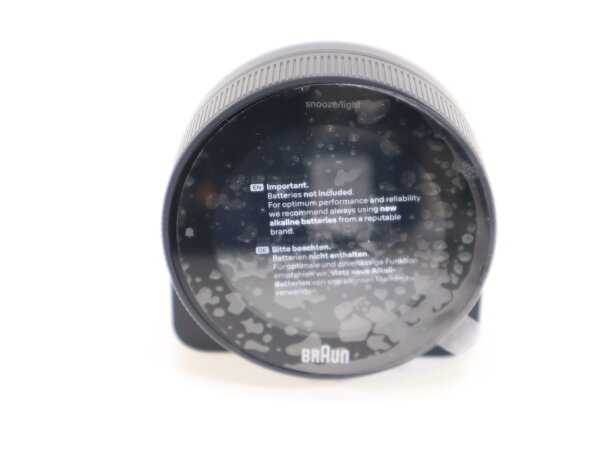 Braun BC24DCF Wecker Schwarz Alarmzeiten Timerzeit
