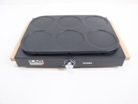 DOMO DO8717P Pfannkuchenplatte 6-Personen Pancakesmaker Pancakes