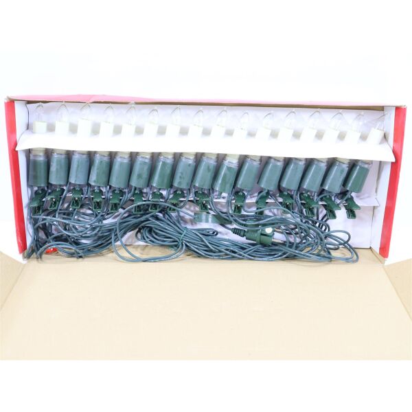 Konstsmide Weihnachtsbeleuchtung Baumkette Schaftkerzen teilbarer Stecker 64W