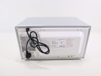 PKM MW700-17UB2 Stand Mikrowelle, 700 W, unterbaufähig, 17L Volumen, Drehteller, Auftaufunktion, silber