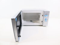 PKM MW700-17UB2 Stand Mikrowelle, 700 W, unterbaufähig, 17L Volumen, Drehteller, Auftaufunktion, silber