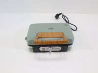 DOMO Sandwich-Waffel-Grill 3-in-1 Waffeleisen Salbeigrün