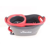 VILEDA Boden Reinigung Mopp Wischer Set 3tlg. TURBO BOX Kunststoff grau