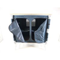 Camp4 Bamboo Quick High Campingküche Reiseküche Campingschrank 100x49x82cm anthrazit