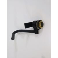 Argo Einhebelmischer Wasserhahn Badarmatur Waschbeckenarmatur 0,5-5bar Camping Wohnwagen abklappbar schwarz