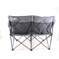 Brunner Action Faltsofa Campingbank Campingsofa Sessel 2 Personen Outdoor grau