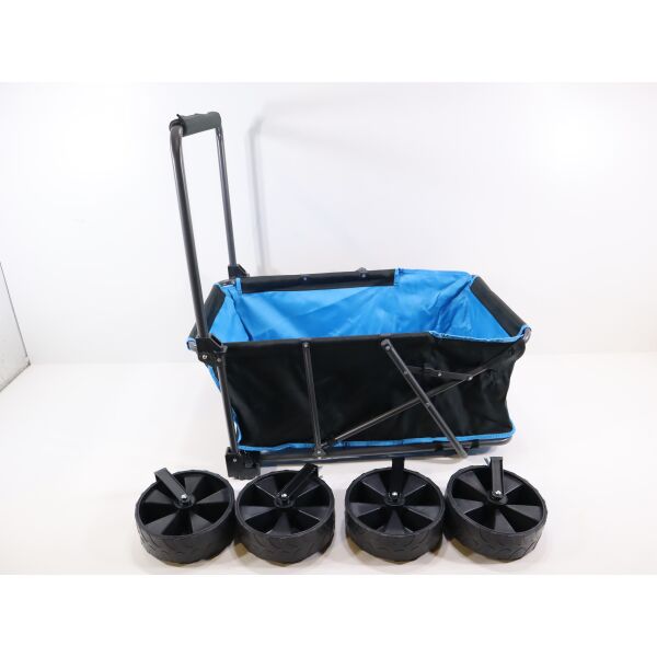 Camp4 Transportwagen, schwarz/eisblau Kinderwagen Campingwagen Einkaufswagen