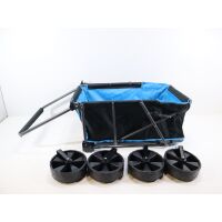 Camp4 Transportwagen, schwarz/eisblau Kinderwagen Campingwagen Einkaufswagen