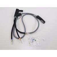 Comet Capri Komfort Einhebelmischer, Ø33mm, Nylonflexschläuche, Mikroschalter, schwarz/matt