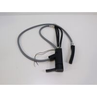 Comet Capri Komfort Einhebelmischer, Ø33mm, Nylonflexschläuche, Mikroschalter, schwarz/matt