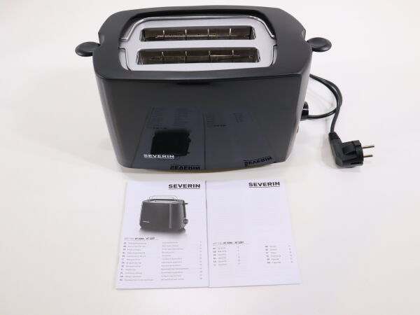 Severin AT2287 Toaster mit Brötchenaufsatz Schwarz 700W