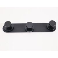 Silwy Spotlight Garderobe, 3-Haken, 25cm, schwarz...