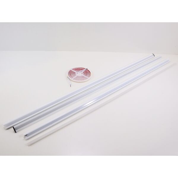 Dometic LED Strip Lichtstreifen mit Aluprofil, 12V, 450cm