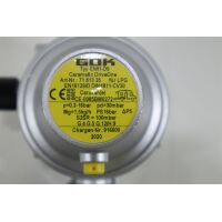 GOK Caramatic DriveOne Gastank Niederdruckregler Sicherheits-Gasdruck-Regelanlage 30mbar 105° horizontal
