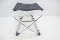 Crespo AL/231-DL Deluxe Beinauflage Fußauflage Hocker Camping Garten Terrasse gepolstert klappbar anthrazit