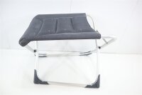 Crespo AL/231-DL Deluxe Beinauflage Fußauflage Hocker Camping Garten Terrasse gepolstert klappbar anthrazit