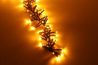 Cluster Lichterkette Weihnachtsbaumbeleuchtung Innen 560cm 768 leds 2300K  Warmweiß