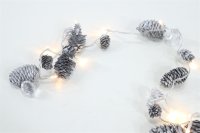 Posten 20 xLuca Lighting - Lichterkette Kiefernzapfen 90 cm 10LED Weihnachtszeit Beleuchtung